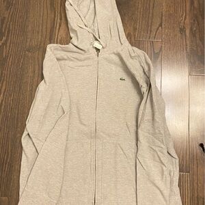 Vintage Lacoste light grey zip up